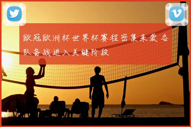 欧冠欧洲杯世界杯赛程密集来袭 各队备战进入关键阶段