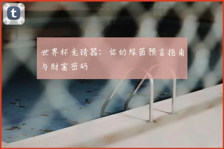 世界杯竞猜器：你的绿茵预言指南与财富密码